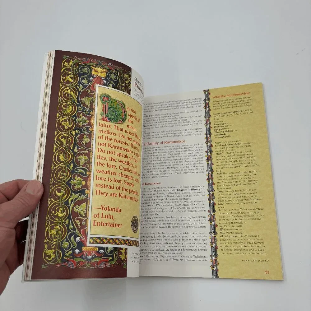 AD&D Karameikos Kingdom of Adventure Explorers Guide Book Only VG+‎